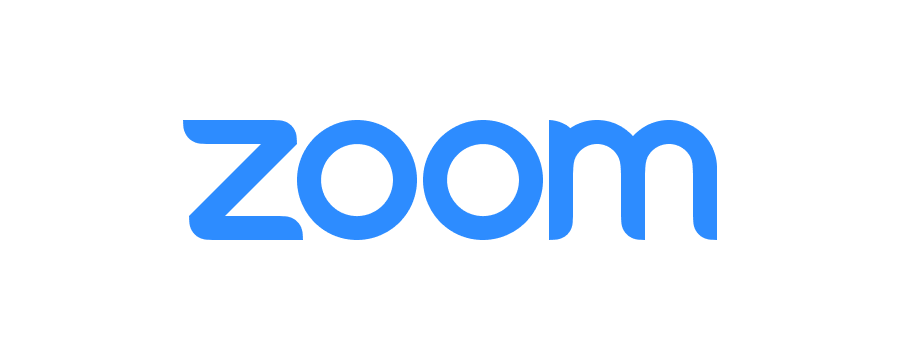 Zoom company logo in blue text on a white background.